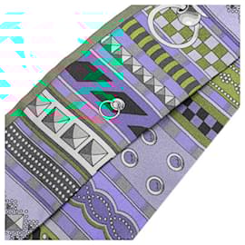 Hermès-Hermes Twilly Colliers de Chiens Scarf-Blue,Multiple colors,Other,Green