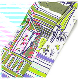 Hermès-Hermes Twilly RAYURES D'ETE Scarf-White,Multiple colors