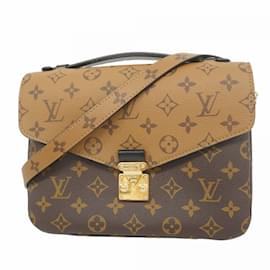 Louis Vuitton-Louis Vuitton Monogram Reverse Pochette Metis Shoulder Bag-Brown