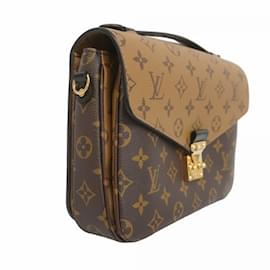 Louis Vuitton-Louis Vuitton Monogram Reverse Pochette Metis Shoulder Bag-Brown