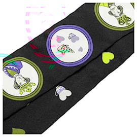 Hermès-Hermes Twilly Tea Time Scarf Muffler-Black,Multiple colors