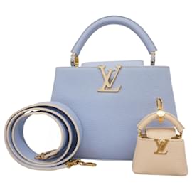 Louis Vuitton-Louis Vuitton Handbag Taurillon Capucines BB M24575-Blue