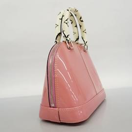 Louis Vuitton-Louis Vuitton Monogram Vernis Alma BB Handbag-Pink