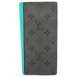 Louis Vuitton-Louis Vuitton Long Wallet in Gray-Brown