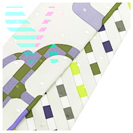 Hermès-Hermes Twilly Bouclerie Moderne Scarf-Blue,Multiple colors,Grey