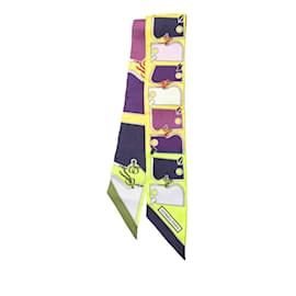 Hermès-Hermes Twilly Camails Scarf-Multiple colors,Purple,Yellow