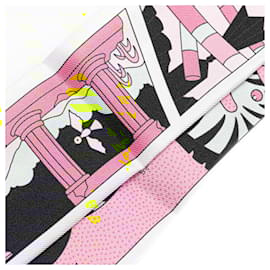 Hermès-Hermes Twilly FACTORY SUITE Scarf-White,Multiple colors