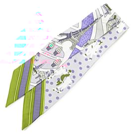 Hermès-Hermes Twilly Scarf - LES NOUVEAUX AMOUREUX DE PARIS-Pink,Multiple colors,Purple