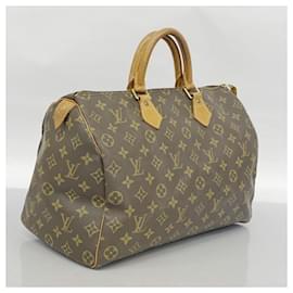 Louis Vuitton-Louis Vuitton Monogram Speedy 35 Handbag-Brown