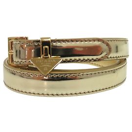 Cinturón Estrecho Prada Triangle Dorado