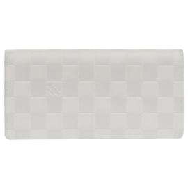 Louis Vuitton-Louis Vuitton Portefeuille Brazza Damier Infini White Long Wallet-White