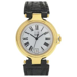 Alfred Dunhill Reloj de cuarzo de acero inoxidable y cuero Dunhill Millennium Otro