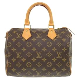 Louis Vuitton-Louis Vuitton Speedy 25 Monogram Handbag-Brown,Monogram