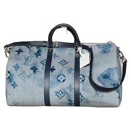 Louis Vuitton-Louis Vuitton Keepall Bandoulière 50 – Virgil Abloh Collection, Limited Edition 2021-Light blue