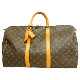 Louis Vuitton-Louis Vuitton Boston Bag Monogram Keepall 50-Brown
