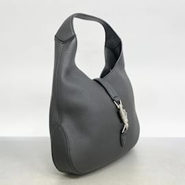 Gucci-Gucci Black Leather Shoulder Bag-Black