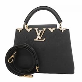 Louis Vuitton-Louis Vuitton Handbag Taurillon Capucines BB M23263 Noir-Black