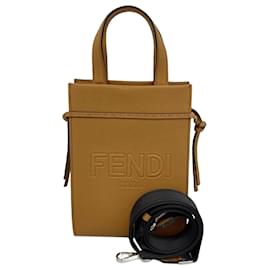 Fendi-Sac à main Fendi Go To Shopper-Marron clair
