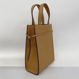 Fendi-Sac à main Fendi Go To Shopper-Marron clair