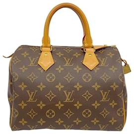 Louis Vuitton-Louis Vuitton Monogram Speedy 25 Handbag-Brown