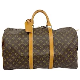 Louis Vuitton-Louis Vuitton Boston Bag Monogram Keepall 50-Brown