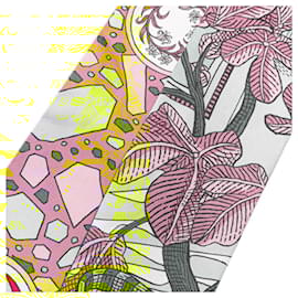 Hermès-Hermes Twilly La Danse des Amazones Scarf-White,Multiple colors,Yellow
