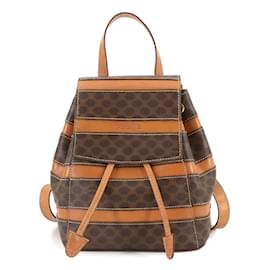 Céline-Celine Macadam Pattern Backpack-Brown