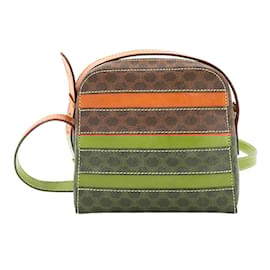 Céline-Celine Macadam Shoulder Bag-Brown