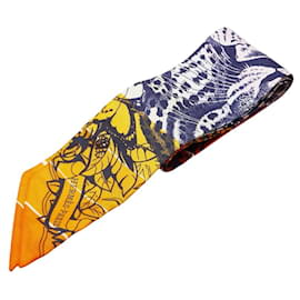 Hermès-Hermes Twilly Jungle Love Scarf-Multiple colors,Orange