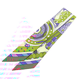 Hermès-Hermes Twilly LES MURMURES DE LA FORET Scarf-Multiple colors,Green,Purple