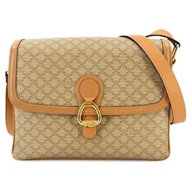 Céline-Celine Macadam Shoulder Bag-Beige