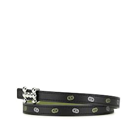 Hermès-Hermes Sur Mer Chaine d'Ancre Reversible Belt-Black,Golden
