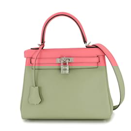 Hermès-Sac à épaule mini Kelly 25 d'Hermès-Rose