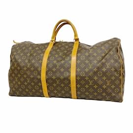 Louis Vuitton-Louis Vuitton Monogram Keepall 60 Boston Bag-Brown