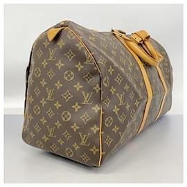 Louis Vuitton-Louis Vuitton Monogram Keepall 50 Boston Bag-Brown