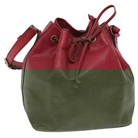 Louis Vuitton-LOUIS VUITTON Epi Petit Noe Shoulder Bag Red M44107 LV Auth BA997-Red