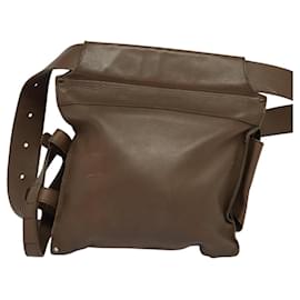 Autre Marque-BOTTEGA VENETA INTRECCIATO Waist bag Leather Brown 121604 Auth bs23917-Brown