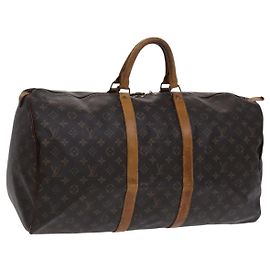 LOUIS VUITTON Monogram Keepall 55 Bolsa Boston M41424 LV Auth MY147 Monograma