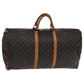 Louis Vuitton-LOUIS VUITTON Monogram Keepall 60 Boston Bag M41422 LV Auth ki5465-Monogram