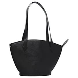 Louis Vuitton-LOUIS VUITTON Epi Saint Jacques Powanie Long Bag Black M52332 LV Auth fm4493-Black