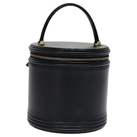 Louis Vuitton-LOUIS VUITTON Epi Cannes Hand Bag Black M48032 LV Auth fm4486-Black