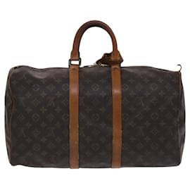 Louis Vuitton-LOUIS VUITTON Monogram Keepall 45 Boston Bag M41428 LV Auth EC485-Monogram