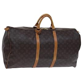Louis Vuitton-LOUIS VUITTON Monogram Keepall 60 Boston Bag M41422 LV Auth EC686-Monogram