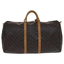 Louis Vuitton-LOUIS VUITTON Monogram Keepall 60 Boston Bag M41422 LV Auth EC686-Monogram