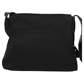 Gucci-GUCCI GG Canvas Shoulder Bag Black 272351 Auth MY429-Black