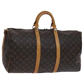 Louis Vuitton-LOUIS VUITTON Monogram Keepall Bandouliere 50 Boston Bag M41416 LV Auth ep8050-Monogram