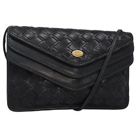 Borsa a Spalla BALLY in Pelle Nera Auth BA857 Nero