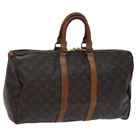 Louis Vuitton-LOUIS VUITTON Monogram Keepall 45 Boston Bag M41428 LV Auth BD803-Monogram