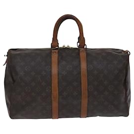 Louis Vuitton-LOUIS VUITTON Monogram Keepall 45 Boston Bag M41428 LV Auth BD803-Monogram
