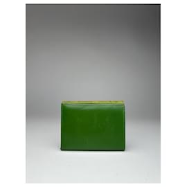 Givenchy-Vintage  Givenchy Ostrich Leather Wallet Green-Green